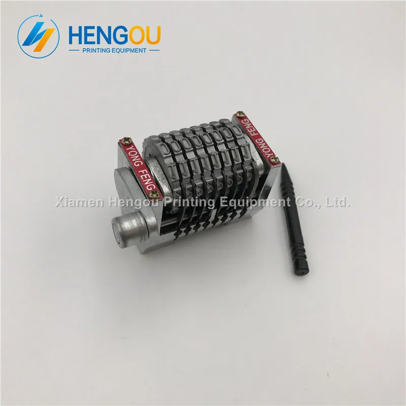 

2 pieces free shipping offset printing Numbering Machine 8 digits backward Numbering Machine horizontal jump mode 98765...