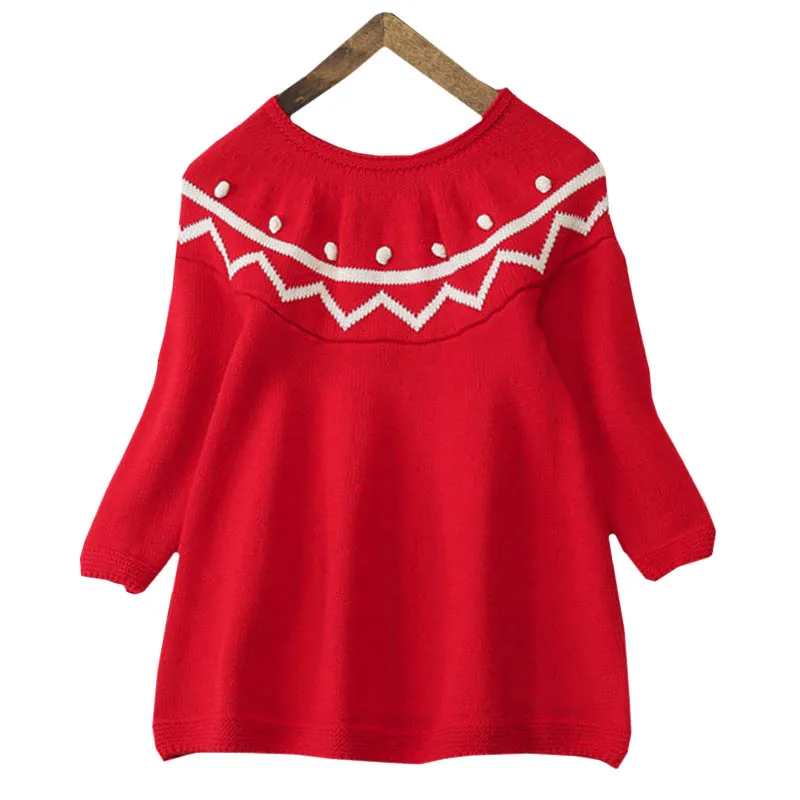 

Fashion Autumn Winter Newborn Baby Girls Sweater Princess Dress Infant Knit Dress Kids Little Girl Jersey Dress Girl Clothes
