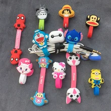 Cartoon Cable Organizer Bobbin Winder Protector Wire Cord Management Marker Holder Cover For Earphone iPhone Sansung MP3 USB
