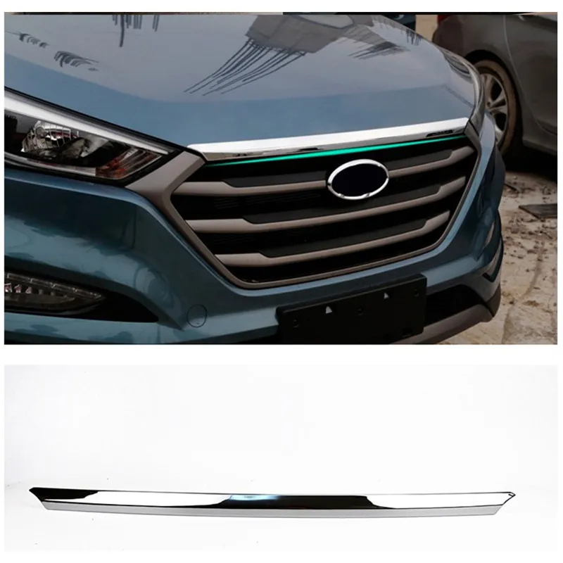 For 2015 2016 2017 Hyundai Tucson ABS Chrome Front Hood Bonnet Cover