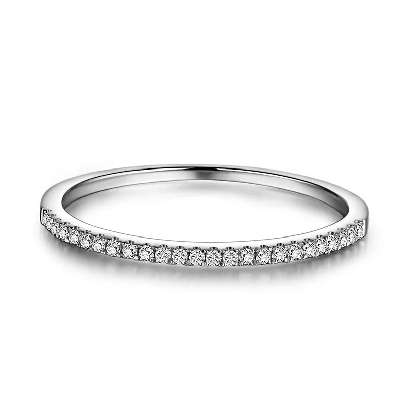 Vecalon кольцо Вечность, настоящее 925 пробы, серебряное кольцо с камнями, обручальное кольцо, кольца для женщин, свадебные вечерние ювелирный подарок на палец