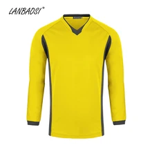 LANBAOSI Спортивная футболка для бега для мужчин с длинным рукавом быстросохнущая футболка воздухопроницаемые рубашки Футбол фитнес тренировки Топ для тренировок