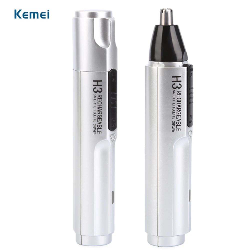 

Kemei Rechargeable Electric Nose Trimmer For Men Nose and Ear Hair Trimmer For Nose Hair Removal and Men Nose Trimer Beauty Tool