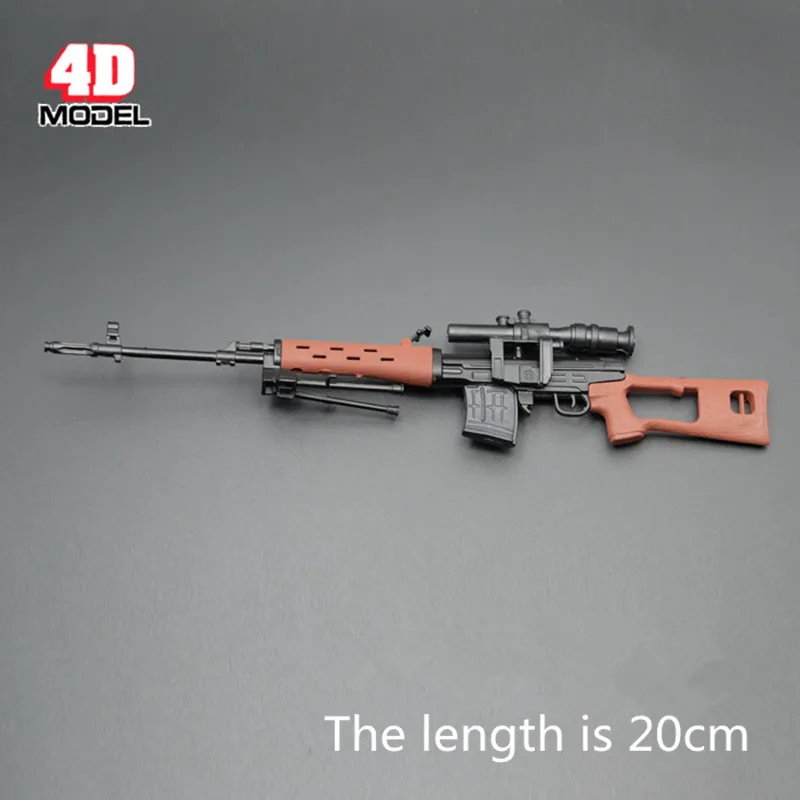 DIY 4D 5 шт./лот 1:6 мини пластиковый игрушечный пистолет военный Сборная модель
