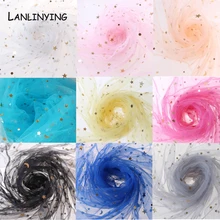 Стиль, 2 м/лот, звездная сетка, ткань для фона, украшение, марля, ткань ручной работы, материал для звезды, юбка, занавеска, D534