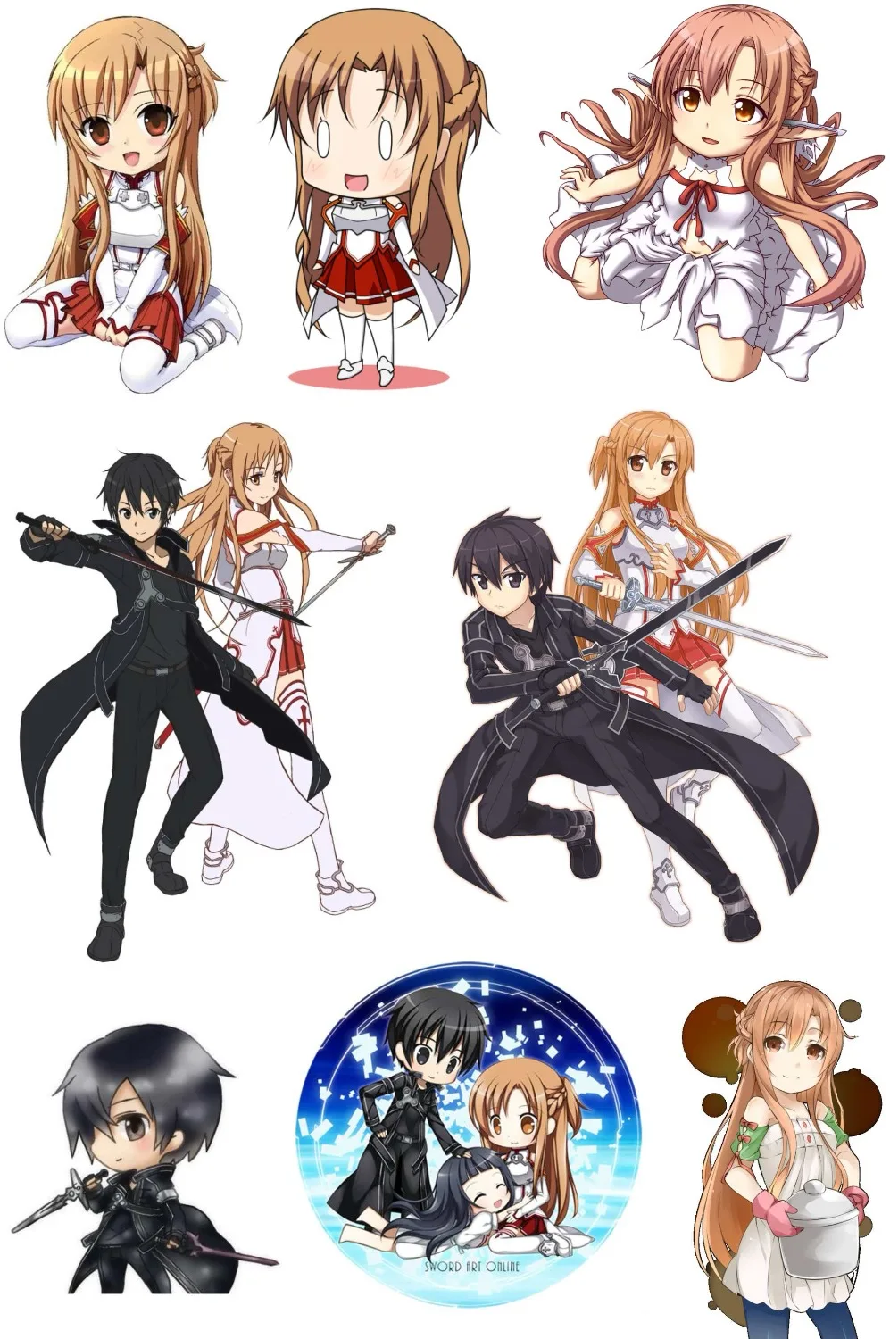 Anime Sword Art Online Stickers SAO For Laptop Phone Luggage Bicycle Ornament Motorcycle PVC