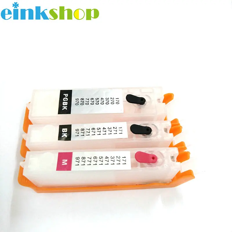 Einkshop PGI 470 PGBK CLI 471 Цвет C M Y K многоразовый картридж для Canon PIXMA TS5040 MG5740 TS6040 MG9840 pgi470