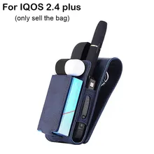 Capa protetora para iqos 2.4 plus, acessório para cigarros eletrônicos de couro pu capas