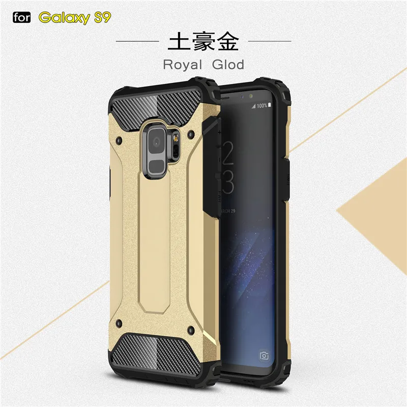 MLLSE Strong Hybrid Tough Shockproof Armor Phone Case For SAMSUNG Galaxy S9 S9 Plus Hard Rugged Impact Phone Protective Cover (12)