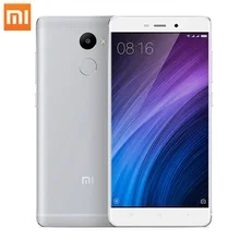 Оригинальный Xiaomi Redmi 4 2 ГБ оперативной памяти 16 ГБ ROM 5.0 дюймов Snapdragon430 Восьмиядерный 13MP 4100 мАч FDD LTE 4 г отпечатков пальцев ID мобильного телефона