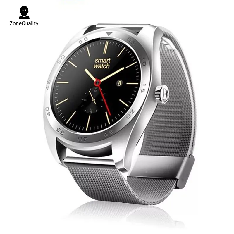 Zonequity K89 круглый экран мониторинг сердечного ритма умные часы Bluetooth для iPhone IOS Android