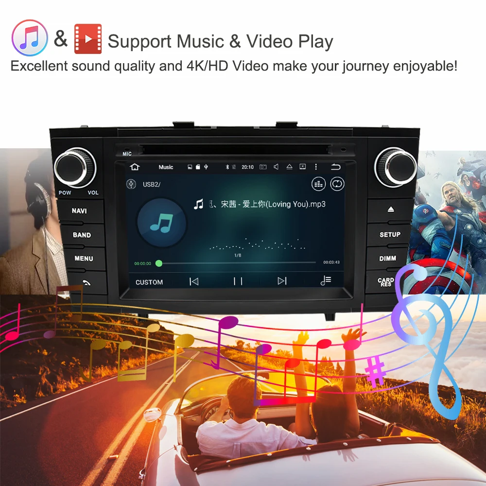 Flash Deal Support Apple Carplay Android 8.0 Car Radio DVD GPS Multimedia Player For Toyota Avensis T27 2009-2015 Auto Navigation Stereo 5