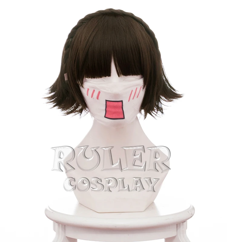 Женский парик для косплея Makoto Niijima Persona 5 30 см короткие волосы высококачественный
