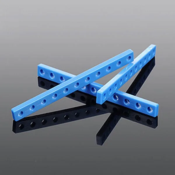 5pcs plastic strip connecting rod fixed round hole 99*9*4mm DIY model