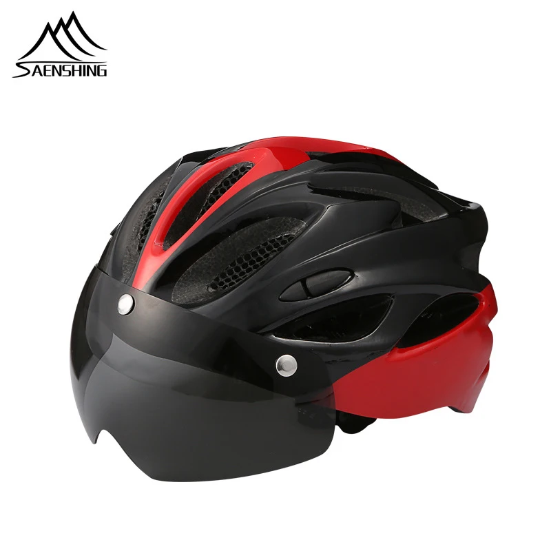 

SAENSHINE Cycling Helmet Windproof Glasses Ultralight Bike Helmet Men Mountain Road Women MTB Bicycle Helmet Casco Ciclismo
