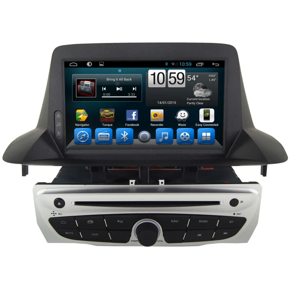 Best 7" HD 1024*600 4 Core Android 6.0 Car DVD GPS Radio Video Stereo Navigation Player for Renault Megane 3 III Fluence DVR TPMS 1