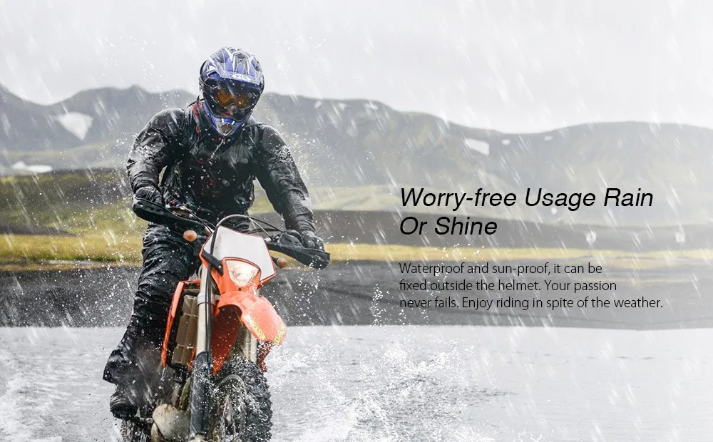 BT-S2 1000m Bluetooth Headset Motorcycle Intercom Auto Answer FM Radio Interphone with 300 Hours Long Standby