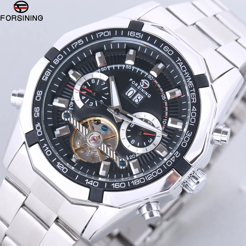 Forsining Tourbillon Watches Mens Automatic Watch Men Luxury Brand Famous Stainless Steel Mechanical Watch Orologio Uomo Hodinky Forsining Tourbillon Watches Mens Automatic Watch Men Luxury Brand Famous Stainless Steel Mechanical Watch Orologio Uomo Hodinky