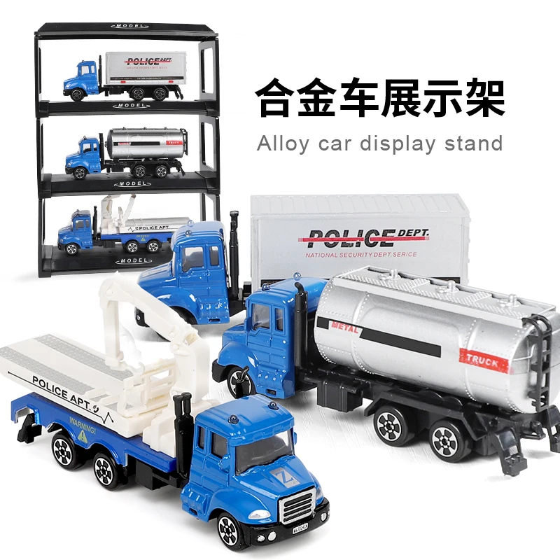 164 Mini Toys Cars Model Alloy Plastic Diecasts Engineering Car Model Display Stand Gift Toys For Kids Children Car Toys (11)