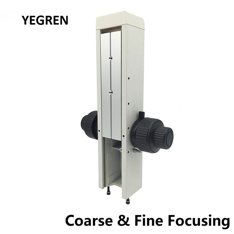 Coaxial Coarse and Fine Focusing Adjustable Mechanism Zoom Stereo Microscope Rack and Pinion Focus Arm Height 300 mm