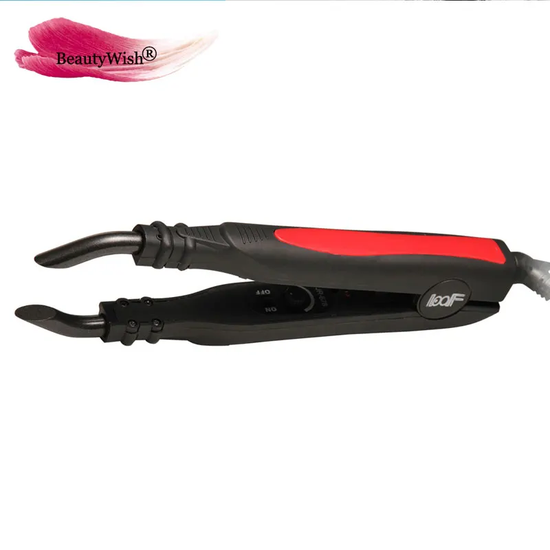 Ajustar-temperatura de Fusão da Extensão do Cabelo Conector de Ferro Fusão da Extensão do Cabelo Vermelho e Preto 1 pc 3 Do Cabelo Conector de Ferro Fusão Da