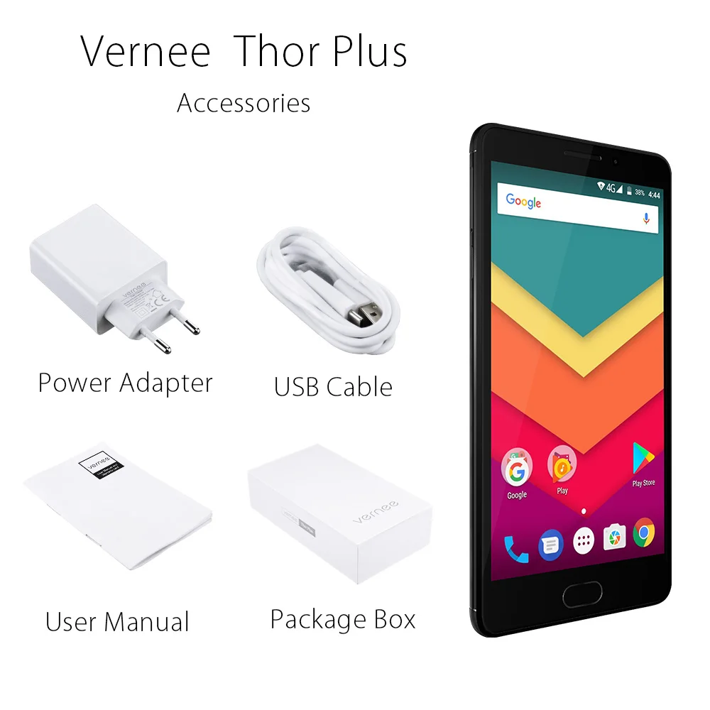 Vernee Тор плюс Octa Core 3 ГБ + 32 5 &quotSuper Amoled смартфон 5800 мач 9 В/2A Quick Charge 13MP Android 7 0 4 г