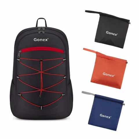 Acampamento ao ar Mochila da Escola Gonex Ultraleve Packable Mochila Caminhadas Daypack Handy Dobrável Livre Viagem Ciclismo 25l