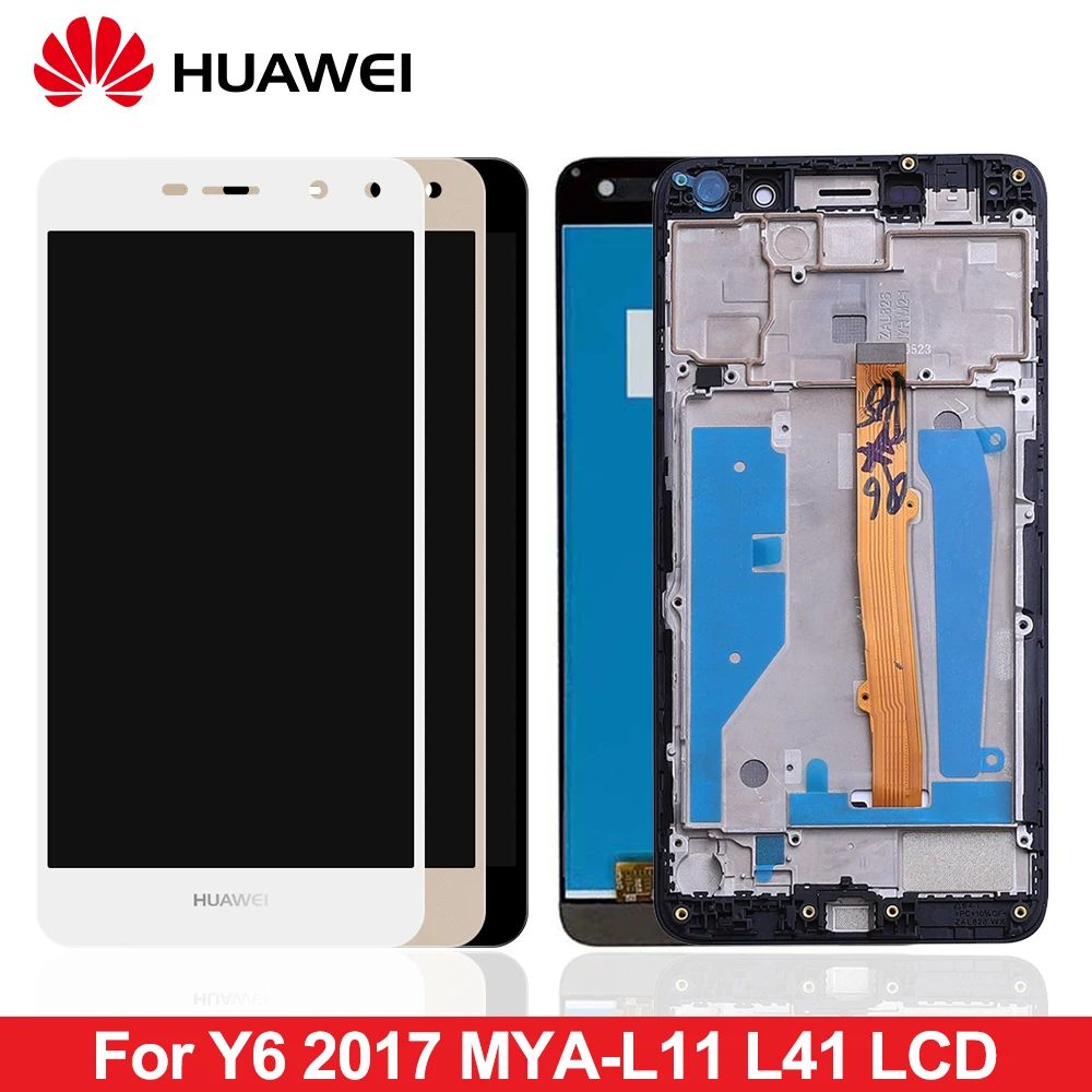 

For Huawei Nova Young 4G LTE / Y6 2017 / Y5 2017 LCD Display Touch Screen Digitizer Assembly With Frame MYA-L11 MYA-L41 Display