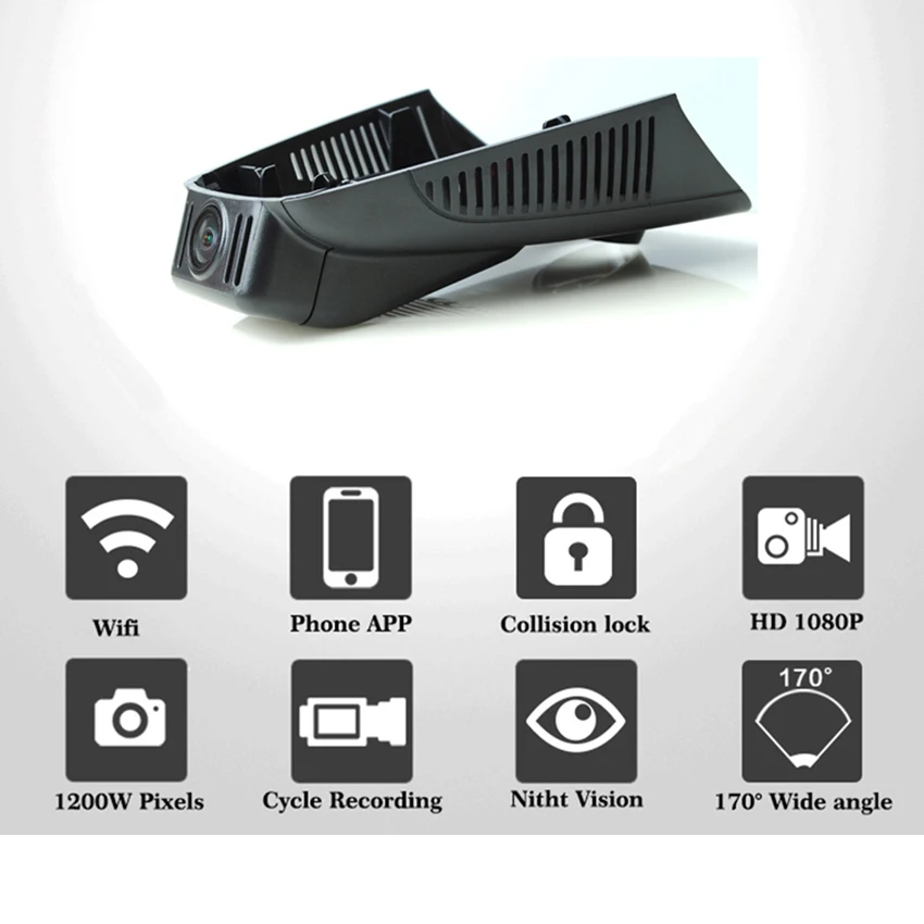 Liislee видеорегистратор для вождения автомобиля беспроводной Wifi DVR камера для Mercedes Benz GLA X156 GLA 45 AMG