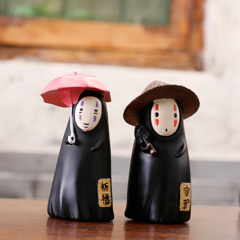 

Faceless Man Piggy Bank Ghost Figure Coin Cartoon No-Face Money Box Funny Music Saving Box Safe Money Child Toy 2019 Hot