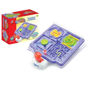 

Maze Game Ball Funny Puzzle Game Minimum Assembly with a Moving Platform and Handle The Fastest Time Wins Brain Teaser