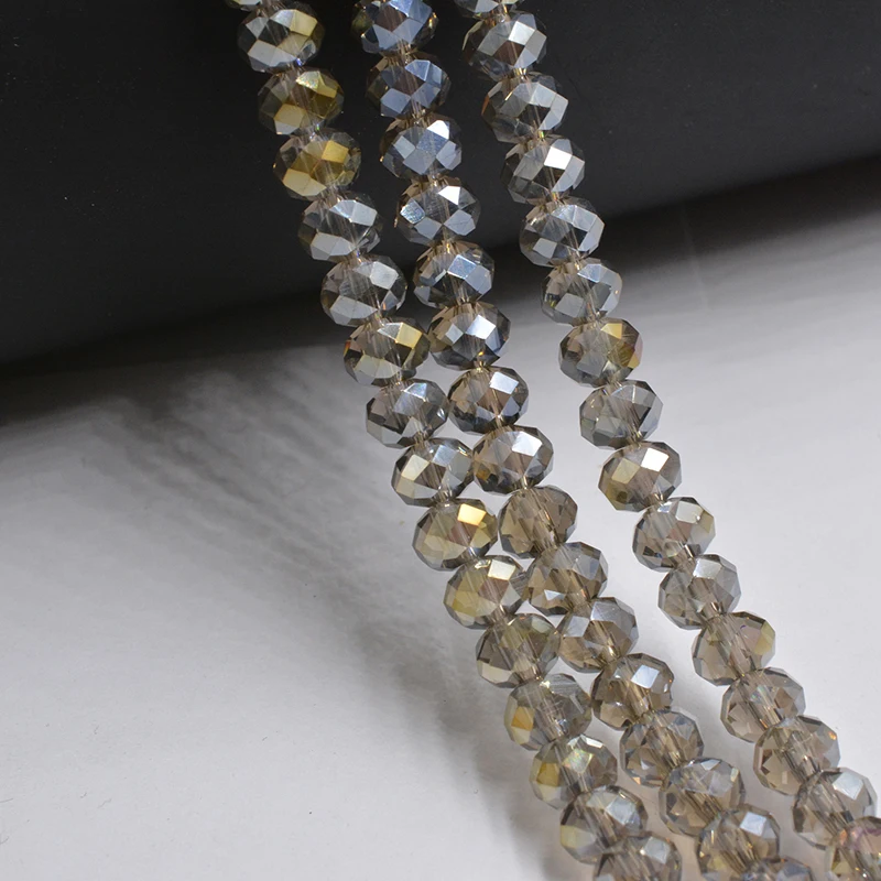 Flat Round 4*6mm Faceted Crystal Beads Glass Loose Spacer DIY Jewelry Making Austria | Украшения и аксессуары