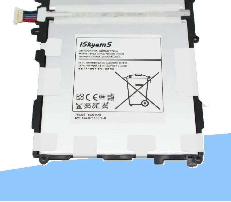 ISkyamS 1x8220 мА/ч, T8220E T8220C Замена Батарея для samsung Galaxy Note 10,1 P600 T520 SM-P601 P601 P605 P607+ инструмент