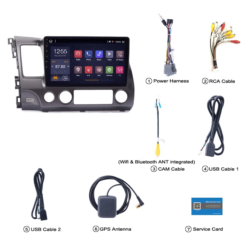Perfect 2G RAM 32G ROM 10.1inch Car Audio Player For Honda civic 2004-2011 stereo gps navigation system 5