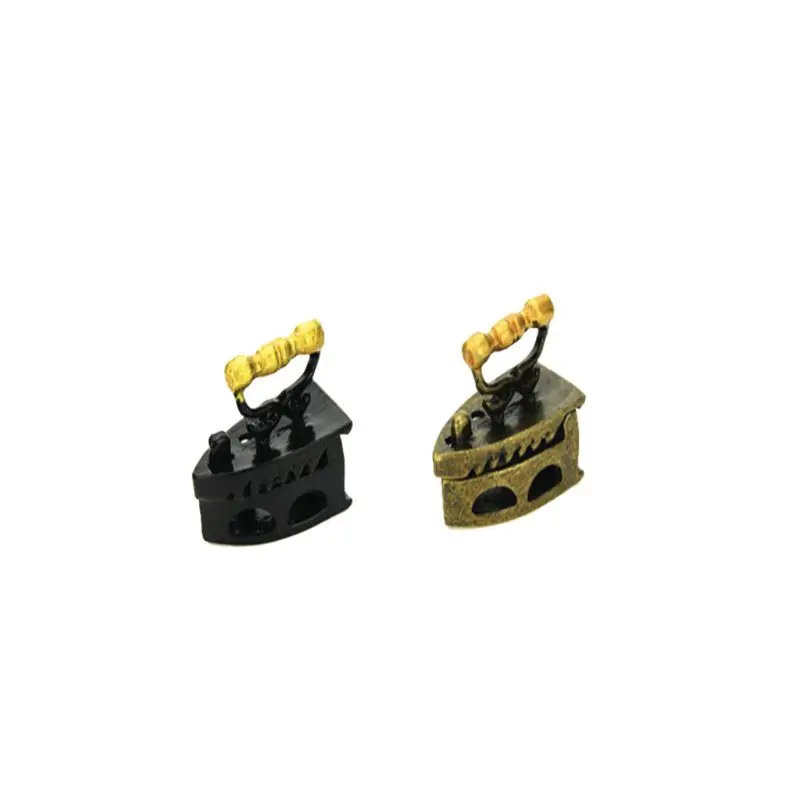 

New 1:12 Mini Dollhouse Miniature Adornment Iron Clothes Tool Furniture Toys