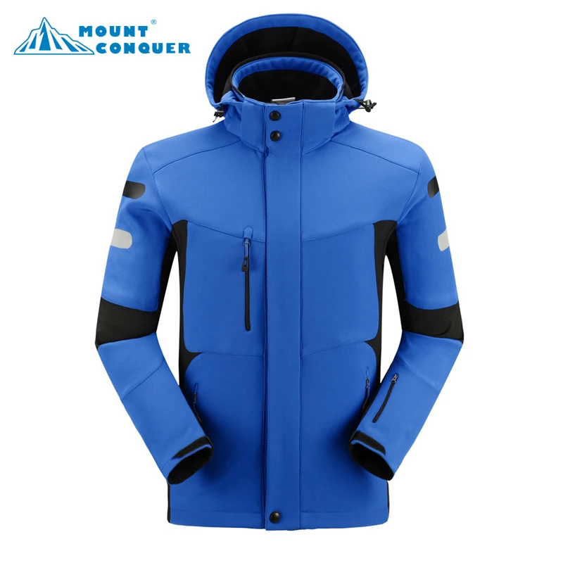 

2017 Brand hiking Outdoor Softshell Jacket Men Jacket Waterproof Windproof Super Quality Thermal Jacket For Hiking Camping Ski