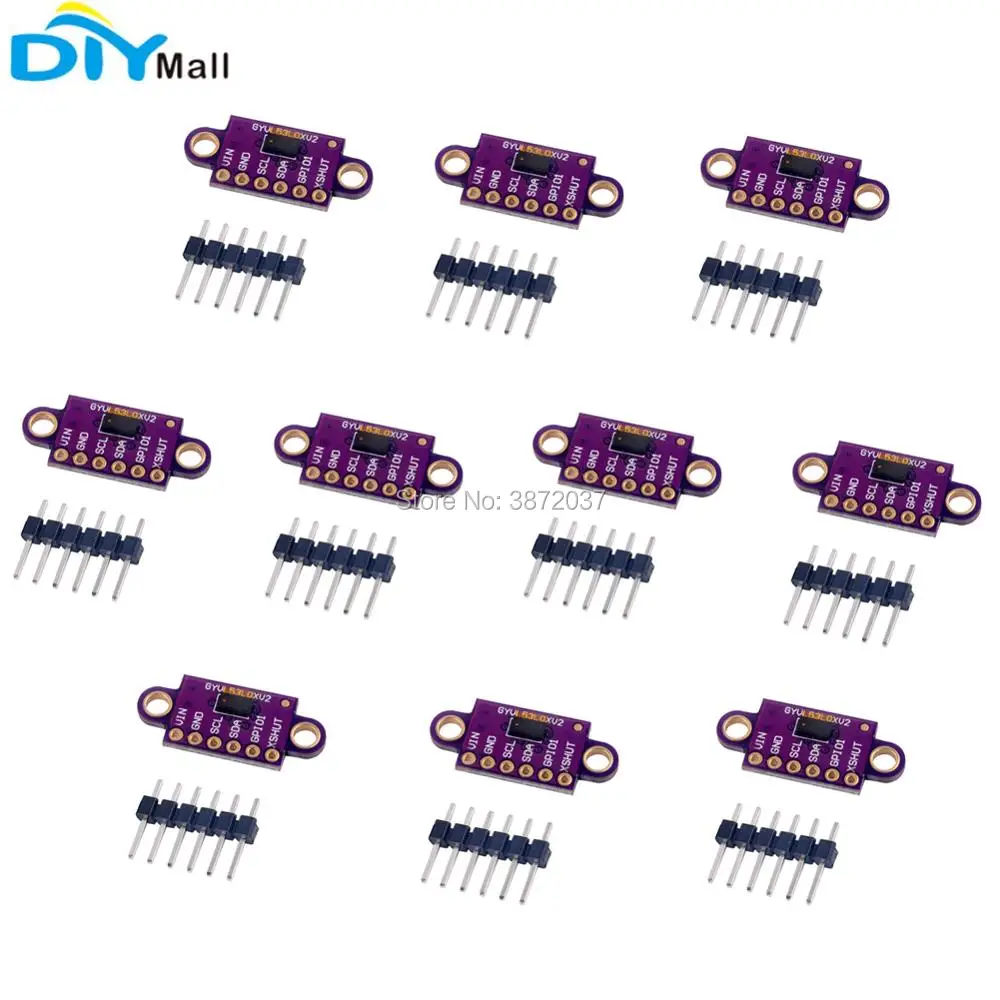 10pcs-lot-gy-vl53l0xv2-vl53l0xv2-time-of-flight-distance-measurement-sensor-breakout-detection-module-for-arduino