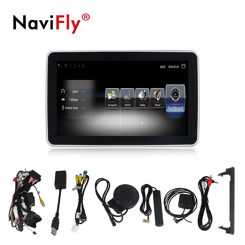 Best Navifly 3G RAM Android HD screen Car Audio gps Multimedia player for Mercedes Benz GLC X253 2015-2017 support DVR View camera 2