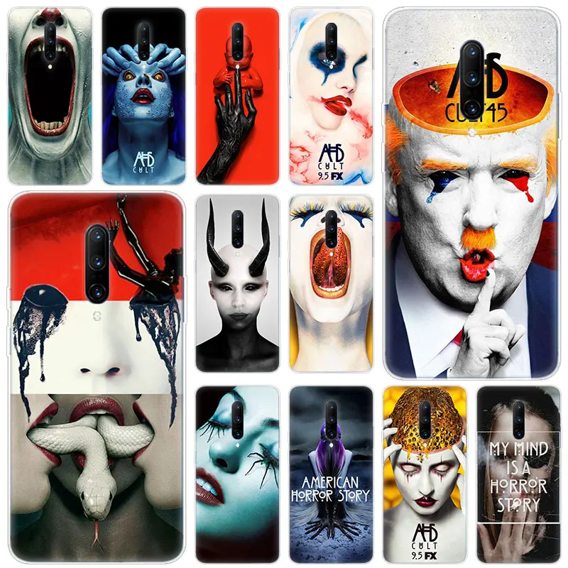 

Hot American Horror Story Soft Silicone Fashion Transparent Case For OnePlus 7 Pro 5G 6 6T 5 5T 3 3T TPU Cover