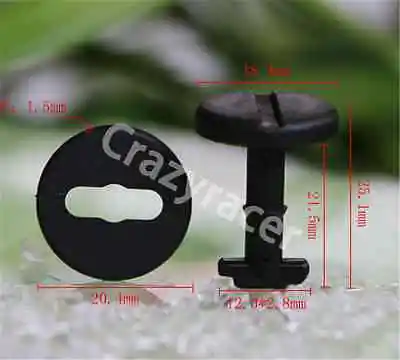 

10x for BMW E36 E46 Floor Carpet Mat Clips (Twist Lock with Washers)