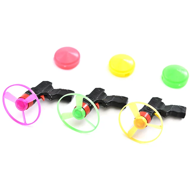 Flywheel Gun Gyro Toy Creative Automatic Ejection Launcher Plastic
