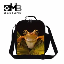 Школьные сумки с принтом животных для детей, милый Контейнер для обедов через плечо для детей, изолированный Ланчбокс сумки для взрослых