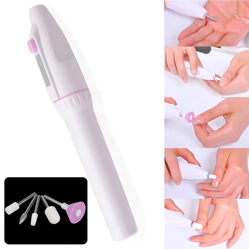Electric Nail File Professional Nail Art Drill File Buffer Polish