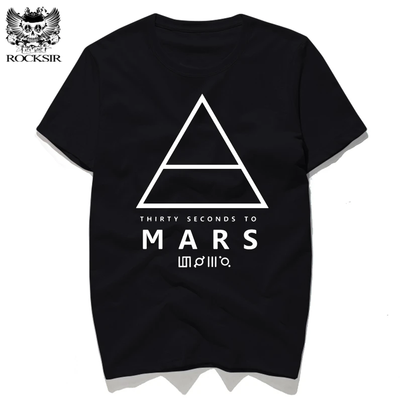 Rocksir 2017 verano nueva 30 segundo a Marte impreso camiseta moda algodón Camisas de manga corta Rock Street desgaste Tops tee camisetas Rocksir 2017 verano nueva 30 segundo a Marte impreso camiseta moda algodón Camisas de manga corta Rock Street desgaste Tops tee camisetas