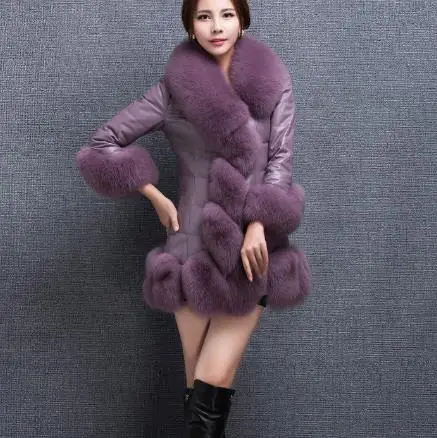 Plus Manteau Outwear 2019 Faux Femme D'hiver Chaud Taille Moelleux Artificielle Femmes Fourrure De La Z132 Veste S6vqT8qd