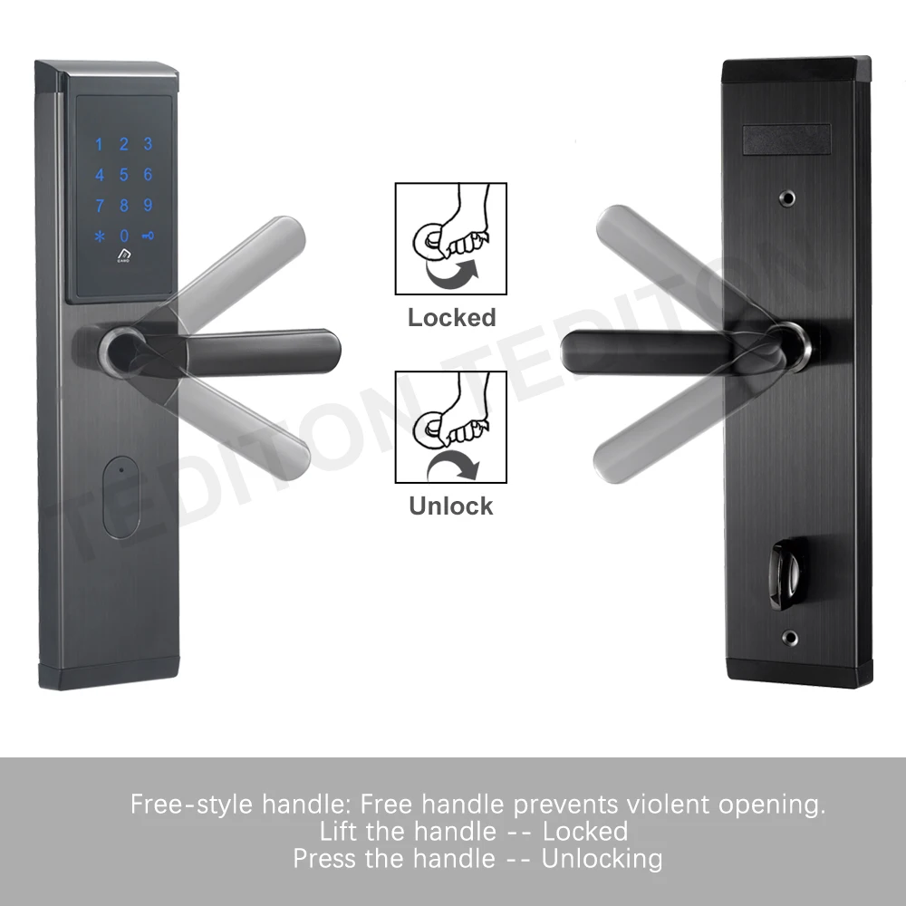 Электронный дверной замок приложение WIFI Smart Touch Screen Lock цифровой код клавиатуры