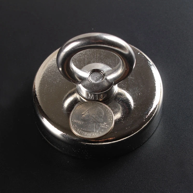 Монтажный магнит с коническим отверстием сильный неодимовый горшок кольцом 250 кг