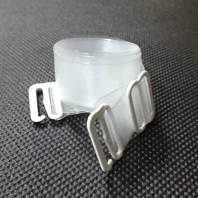 1.5 cm Wide Clear Bra Straps Women Elastic Transparent Silicone Bra Strap Adjustable Baldric Bra