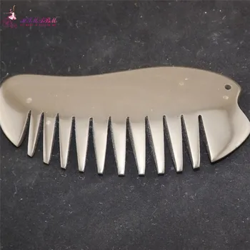 

HIMABM 1 Pcs bian stone head massager comb health care Guasha comb traditional medicine stones skin slimming beauty health tools