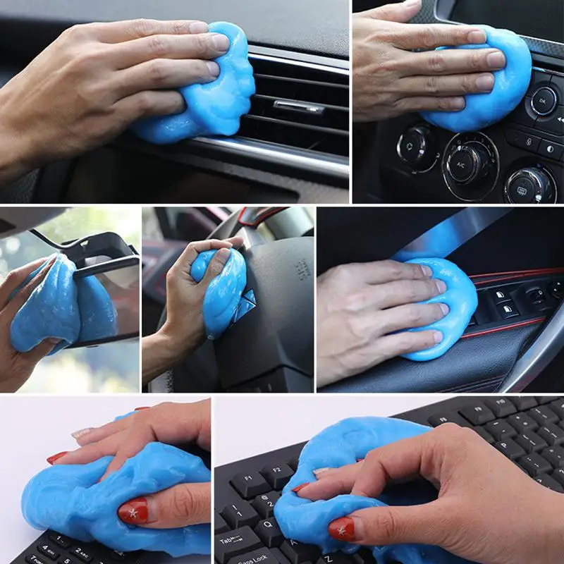 

Dragonpad Vacuuming At The Air Outlet Clean Plastic Soft Clean Car Interior Mud Computer Keyboard Glue Magic Dust Cleaning Gel